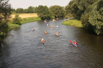 Kayaking on Drwęca River