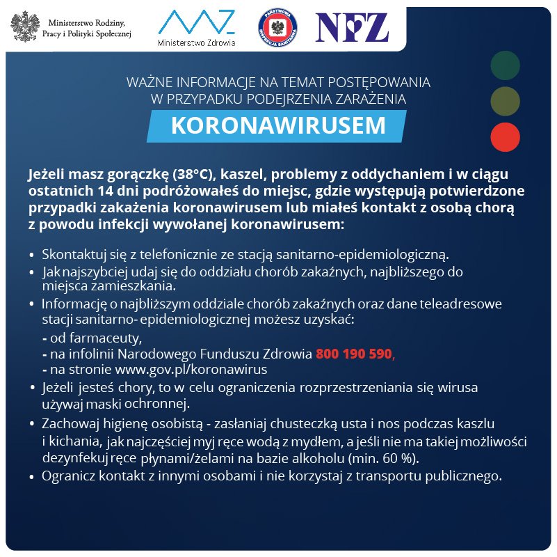 ABC postępowania przy koronawirusie