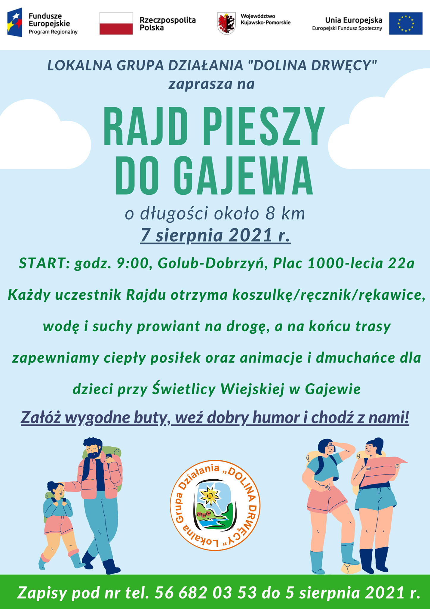 Rajd pieszy do Gajewa