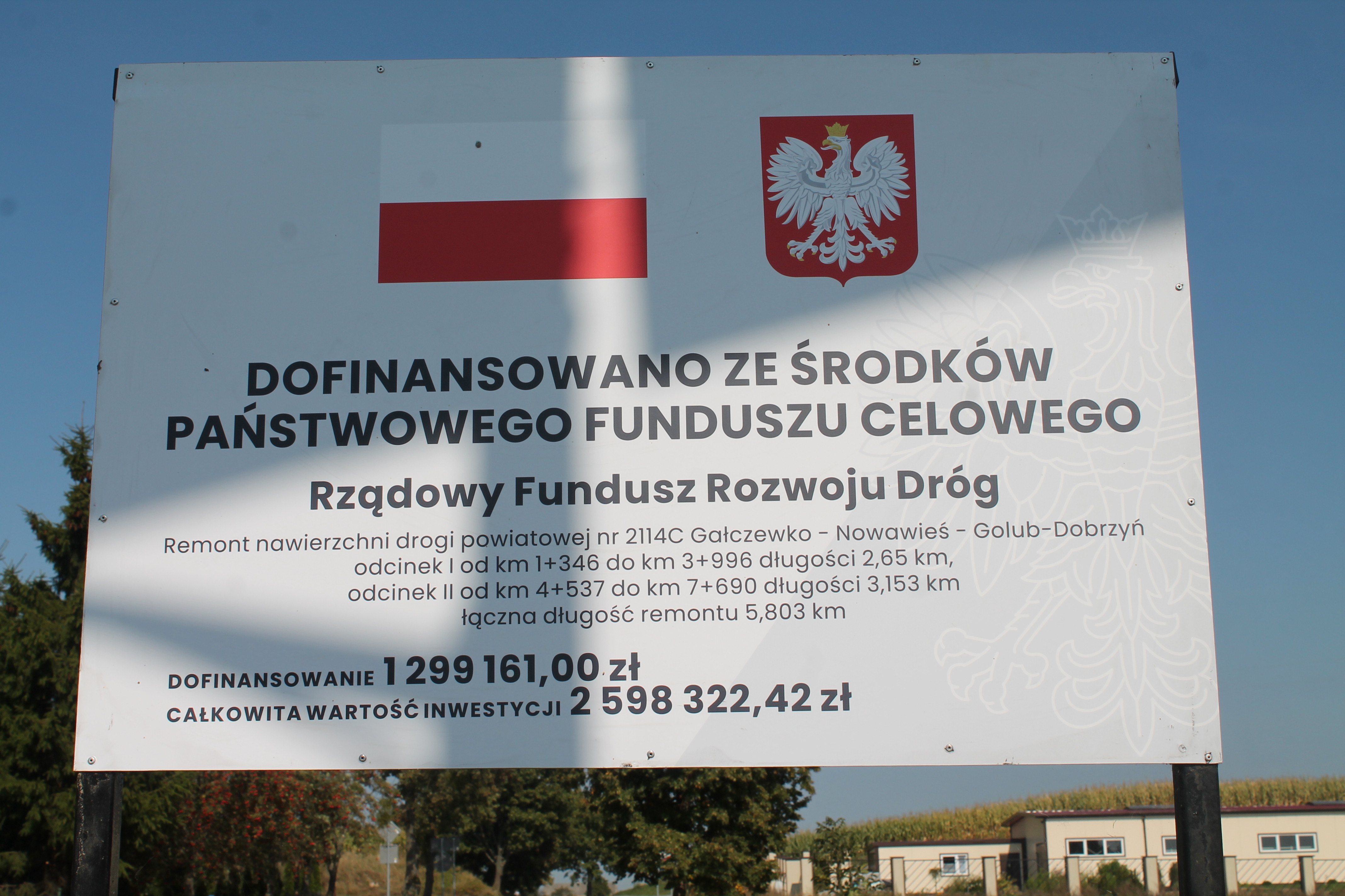 Remont nawierzchni drogi powiatowej nr 2114C Gałczewko – Nowa Wieś – Golub-Dobrzyń - zdjęcie nr 6