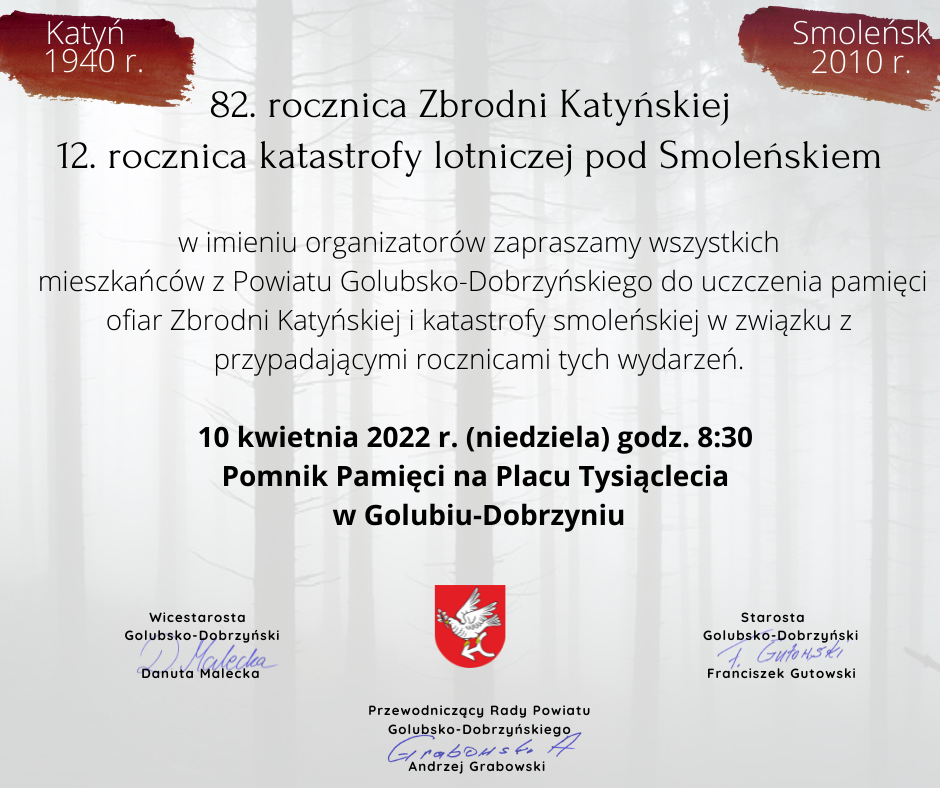 82. ROCZNICA ZBRODNI KATYŃSKIEJ