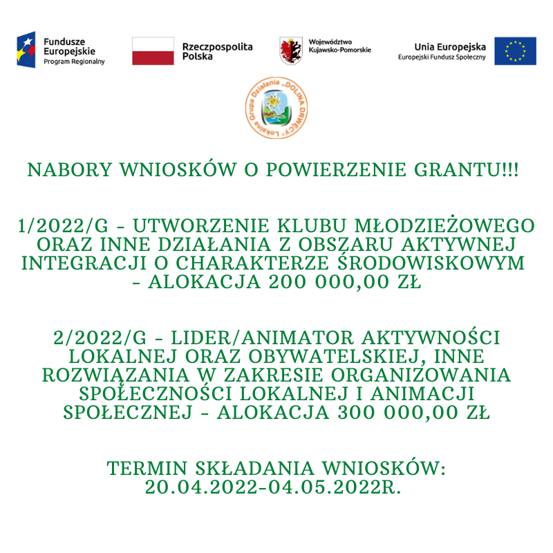 Nabory o powierzenie grantów