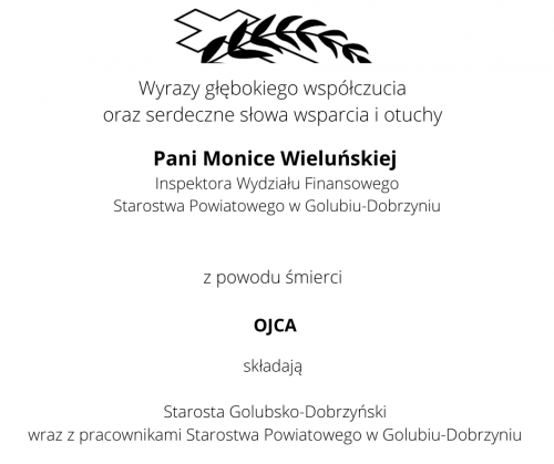 kondolencje