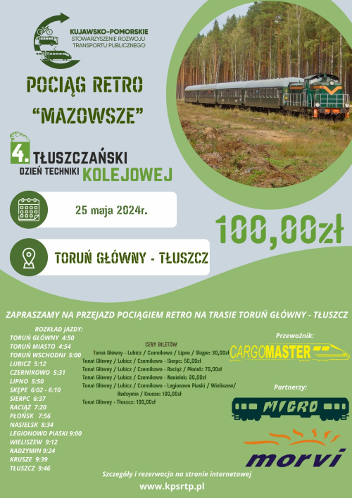 pociąg specjalny MAZOWSZE 25 maja 2