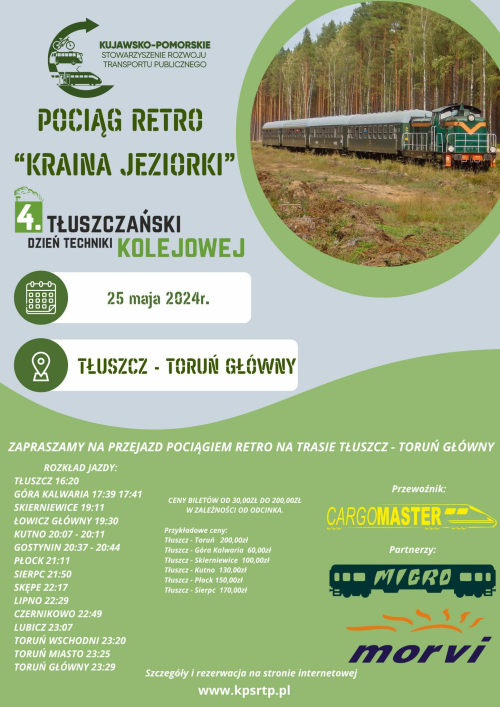 pociąg specjalny Kraina Jeziorki 25 maja 3
