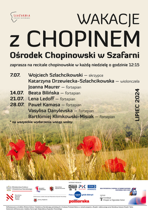 Wakacje z Chopinem lipiec 2024