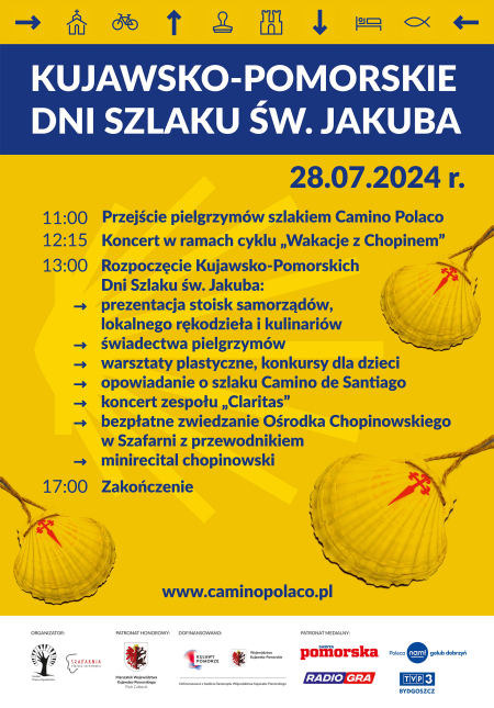 Plakat Kujawsko-Pomorskie Dni Szlaku św. Jakuba