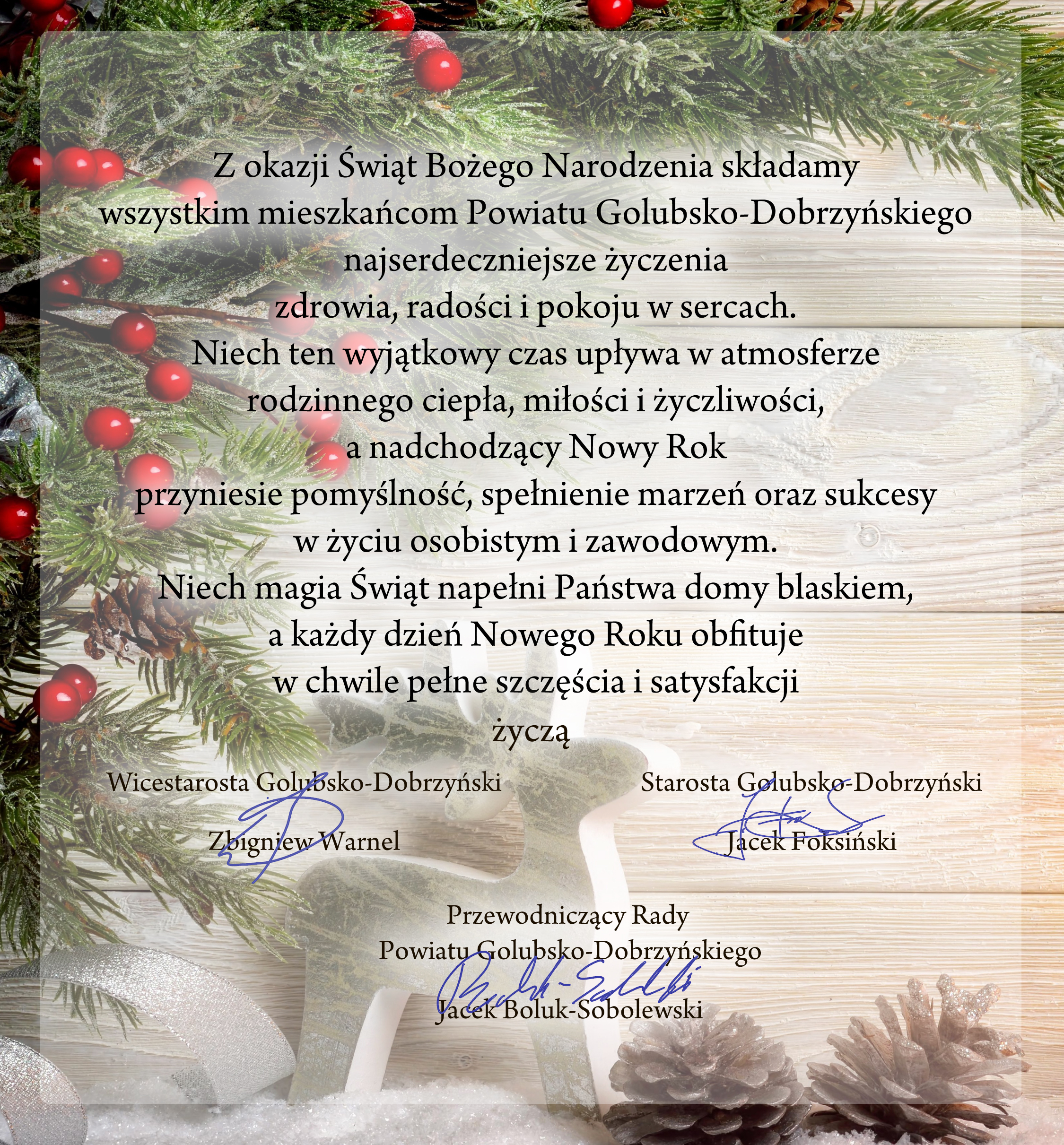 Życzenia Bożonarodzeniowe 2024