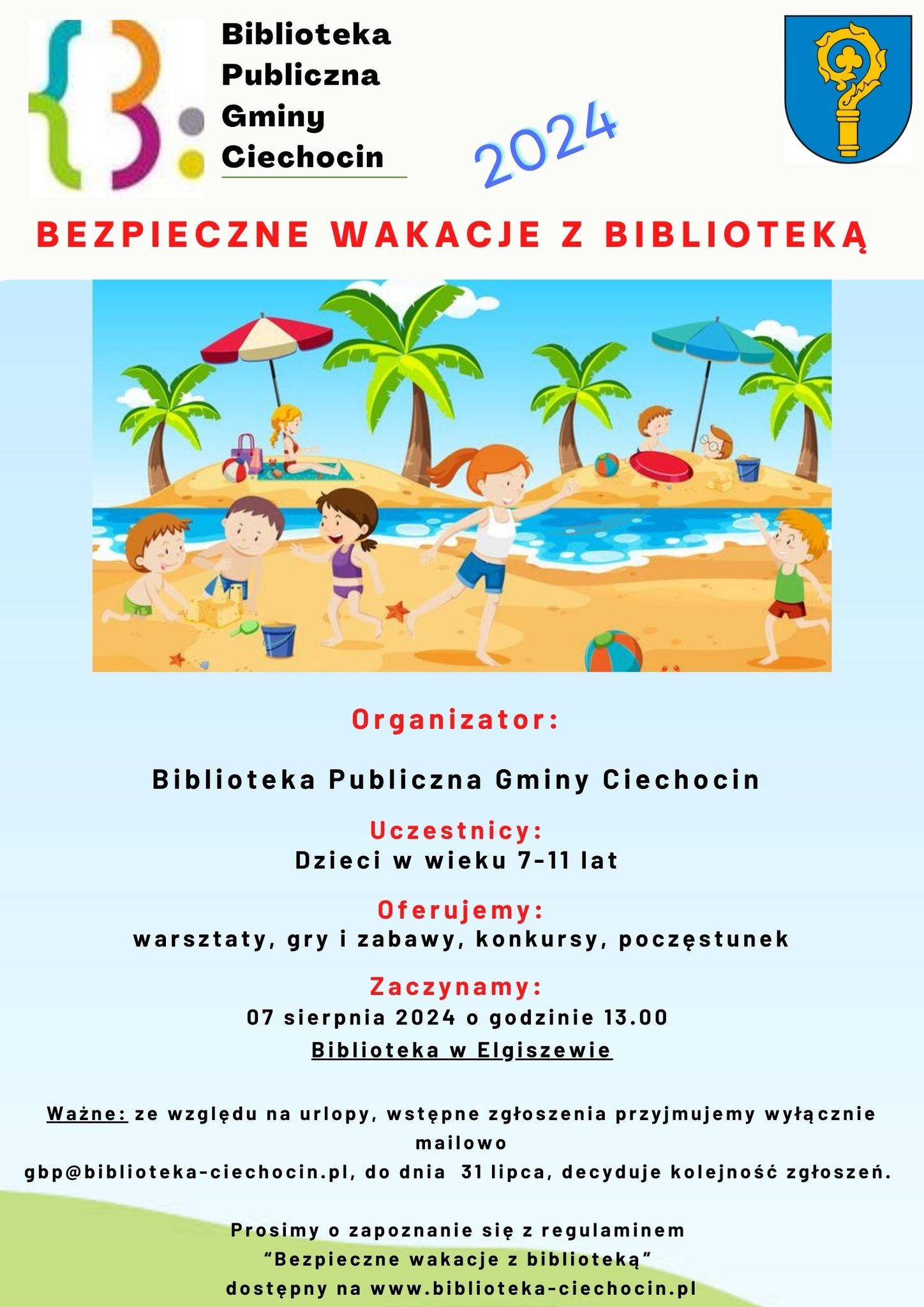 Bezpieczne wakacje z Biblioteką