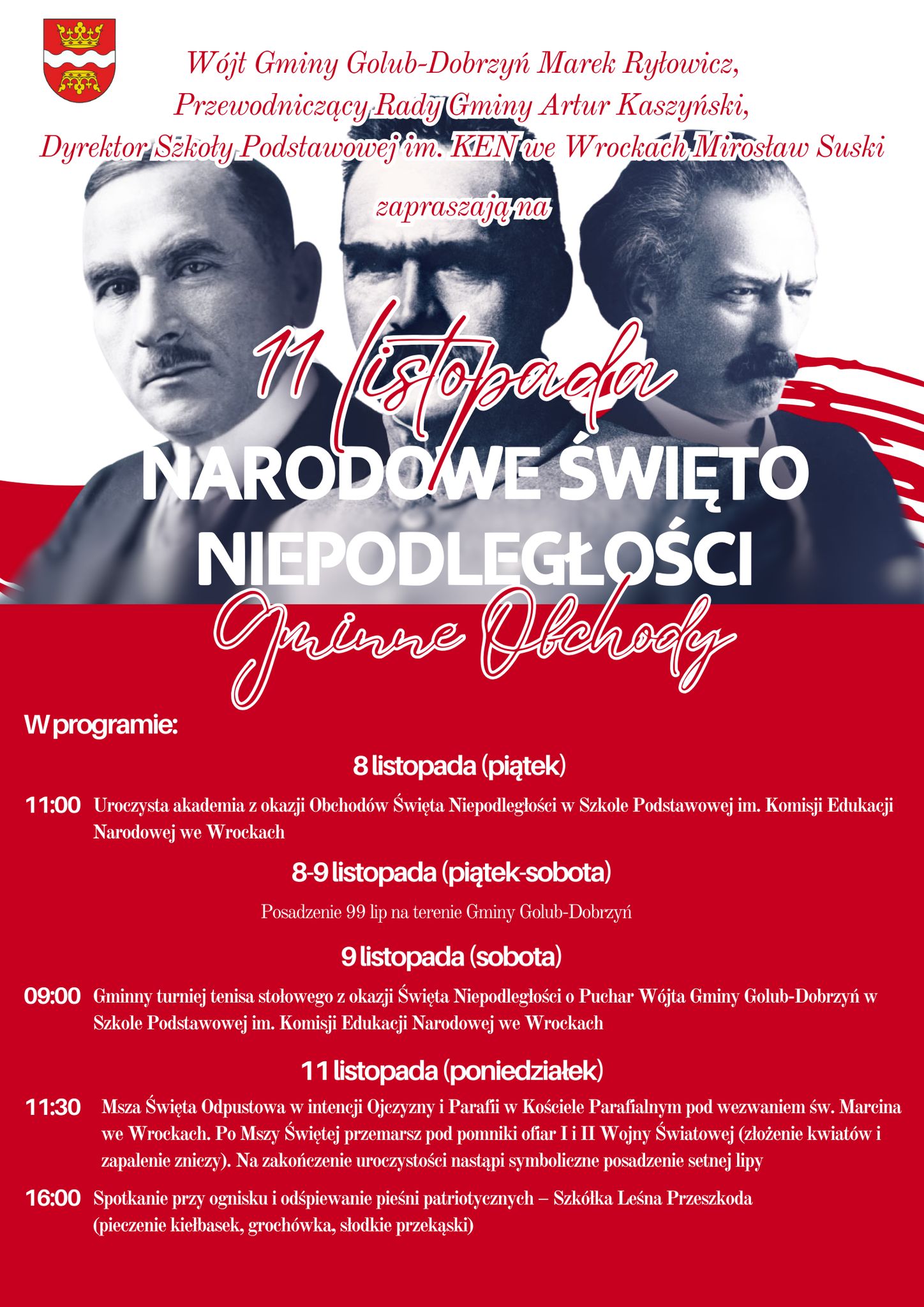 Narodowe Święto Niepodległości w Gminie Golub-Dobrzyń