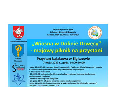 "Wiosna w Dolinie Drwęcy" - majowy piknik na przystani