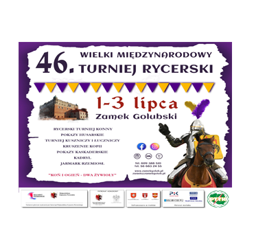 Zaproszenie na 46. Wielki Turniej Rycerski na Zamku Golubskim