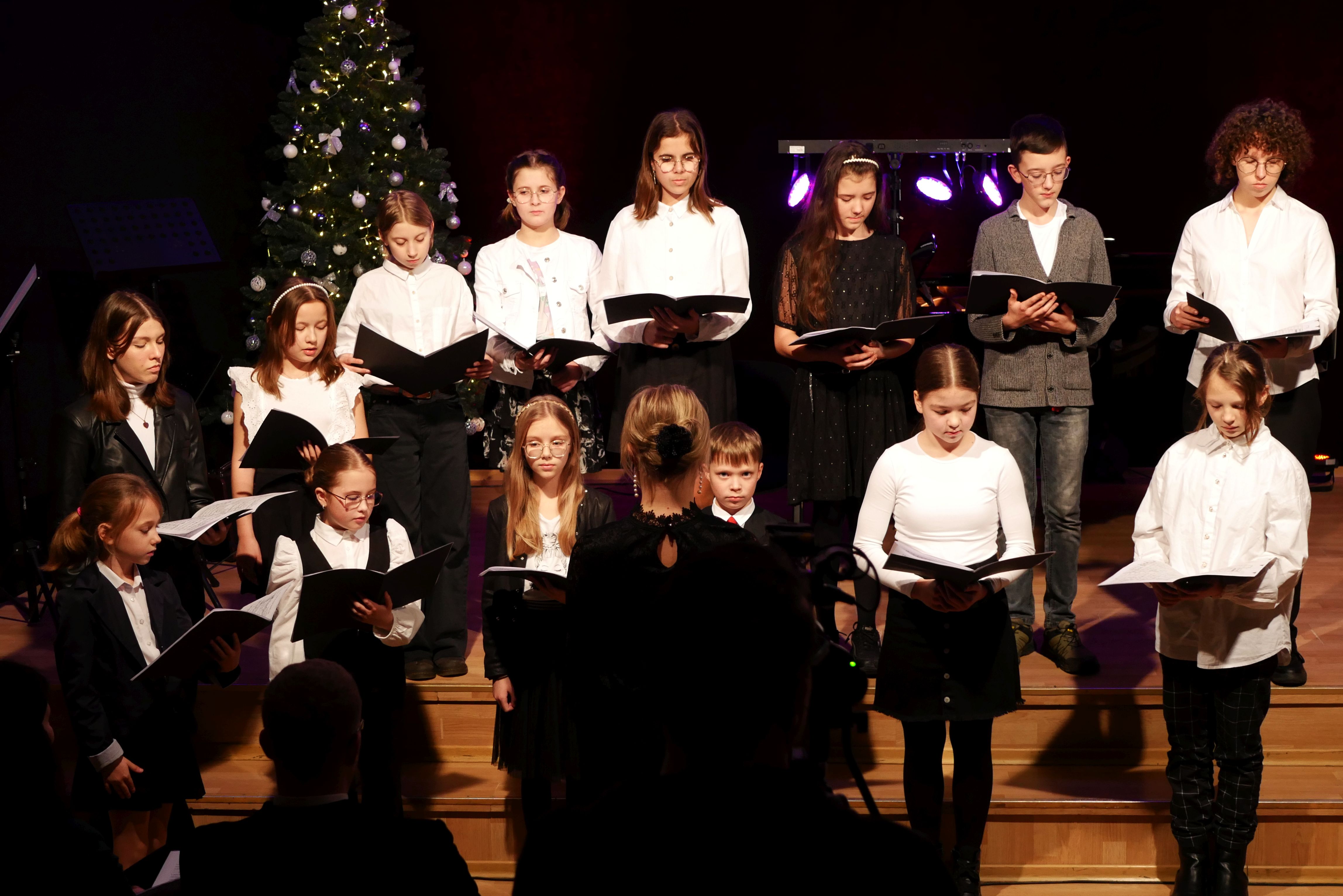 Koncert Świąteczno-Noworoczny w wykonaniu uczniów i nauczycieli Publicznej Szkoły Muzycznej I stopnia w Golubiu-Dobrzyniu
