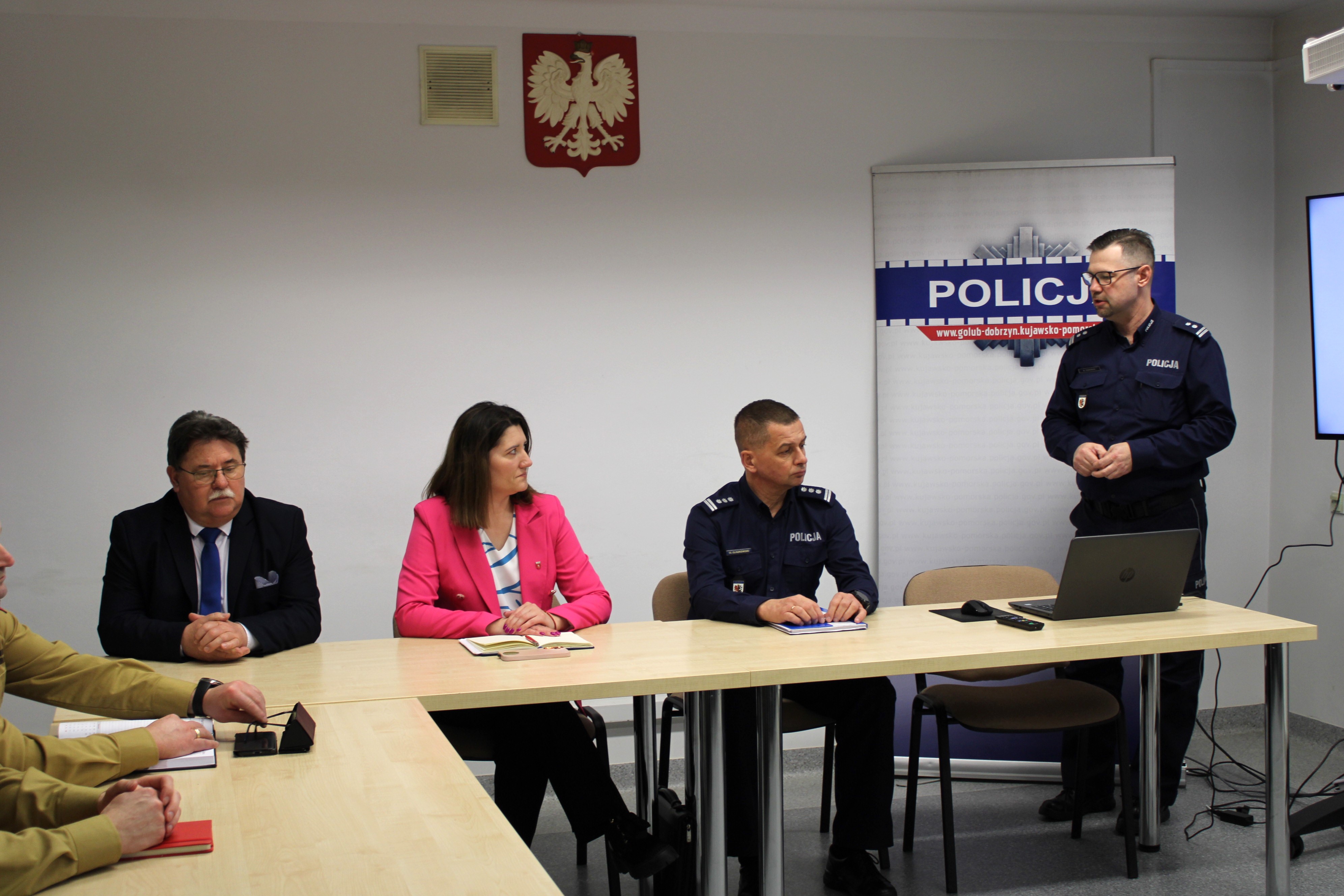 Odprawa roczna Komendy Powiatowej Policji w Golubiu-Dobrzyniu