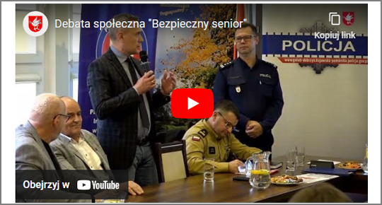 Debata społeczna online "Bezpieczny Senior - Bezpieczeństwo to nasza wspólna sprawa"